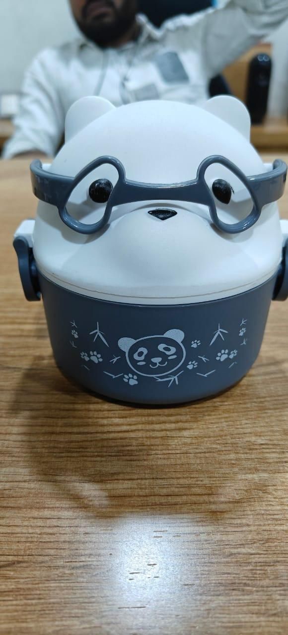 Cute Teddy Cartoon Leakproof Tiffin Box