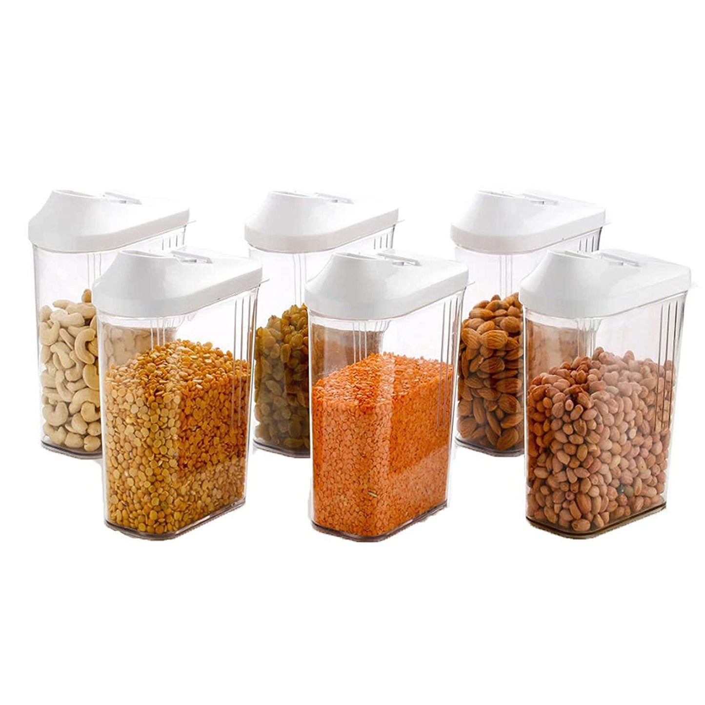 Airtight Plastic Dispenser Jar/Container – 750ml (Pack of 6) 🫙🍚
