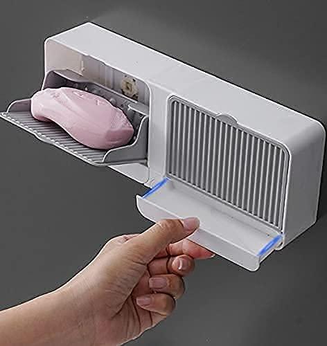 ✅ Double Soap Holder with Lid | Wall-Mounted & Self-Adhesive