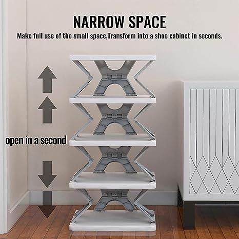 👟 Smart Foldable Shoe Tier Rack | Space-Saving Shoe Organizer