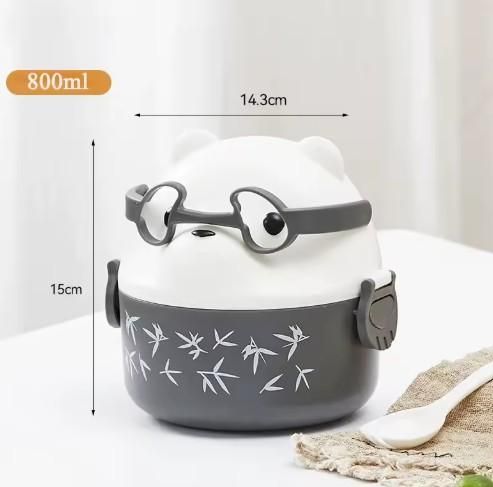 Cute Teddy Cartoon Leakproof Tiffin Box