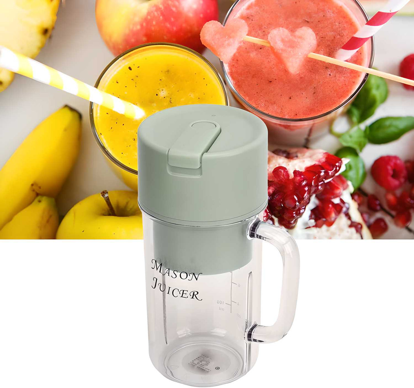 🥤 6 Blades USB Rechargeable Mini Blender – 350ML