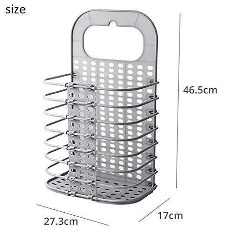 🧺 Plastic Multipurpose Hanging Laundry Basket – Foldable & Space-Saving