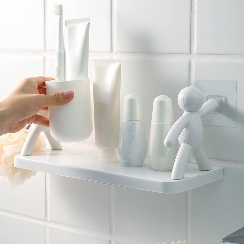 🚿 Wall Hanging Bathroom Shelf Storage Rack (Pack of 2)