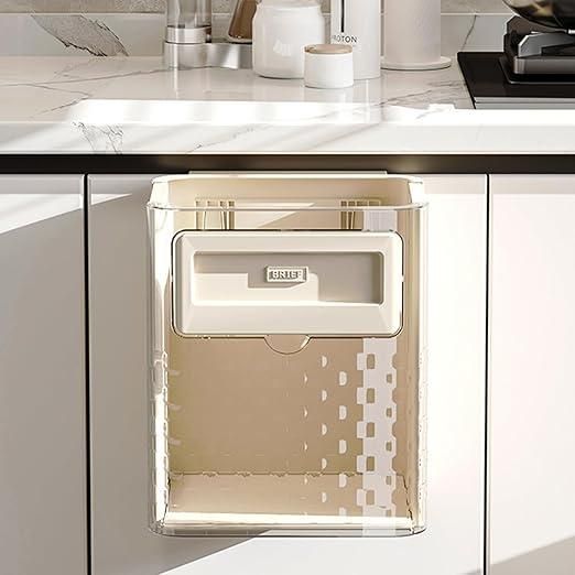 🗑️ Foldable Wall-Mounted Trash Can | Hanging Garbage Bin