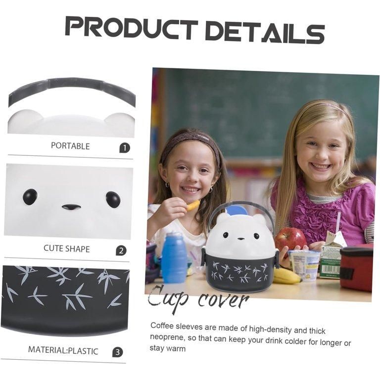 Cute Teddy Cartoon Leakproof Tiffin Box