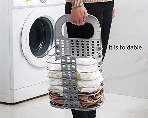 🧺 Plastic Multipurpose Hanging Laundry Basket – Foldable & Space-Saving
