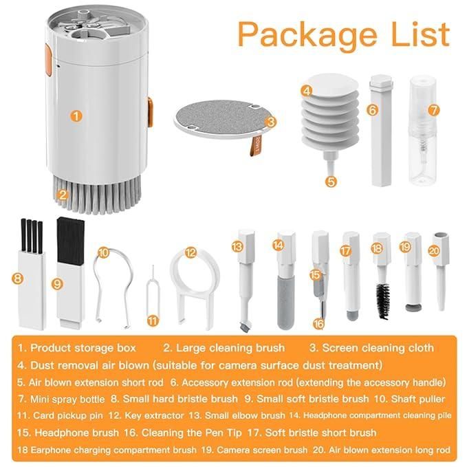 20‑in‑1 Multi‑Purpose Cleaner Kit – For AirPods, Camera, Keyboard & More 🧹🎧