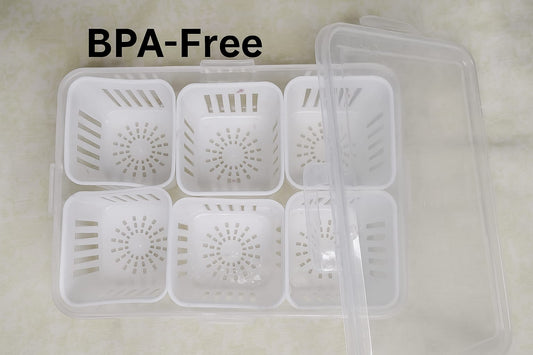 Multi-Compartment Food Storage Box with Lid – 6 Sections Organizer 🍱🥦