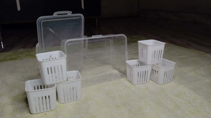 Multi-Compartment Food Storage Box with Lid – 6 Sections Organizer 🍱🥦