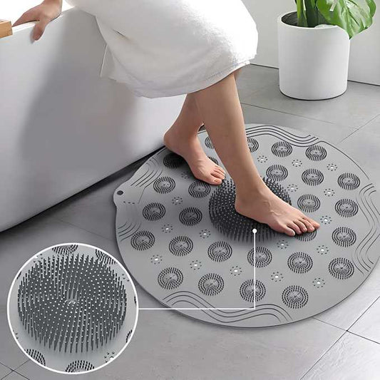 Shower Foot Cleaner Scrubber – Non‑Slip Foot Brush Massager Pad (Pack of 2) 🚿🦶