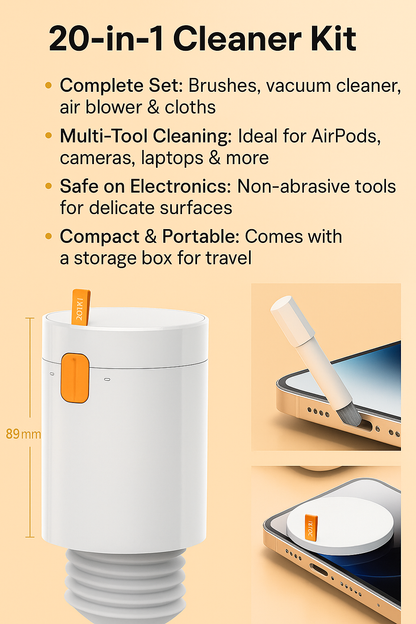 20‑in‑1 Multi‑Purpose Cleaner Kit – For AirPods, Camera, Keyboard & More 🧹🎧
